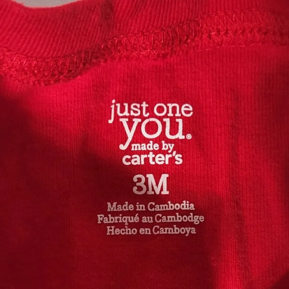 Just One You by Carter's Baby Boys Red Short Sleeve League MVP Champ Tee Size 3M